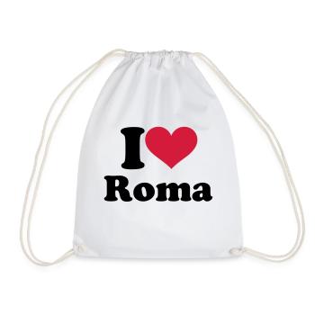 Rome - Drawstring Bag - white - Front
