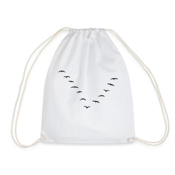 Les oiseaux migrateurs - Sac de sport léger - blanc - Devant