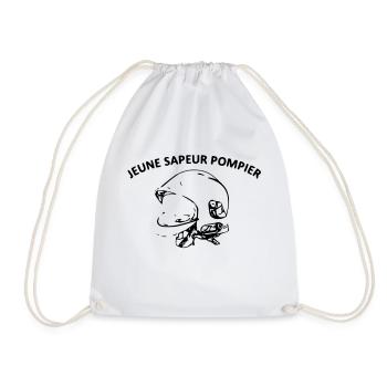 jeune sapeur pompier - Sac de sport léger - blanc - Devant