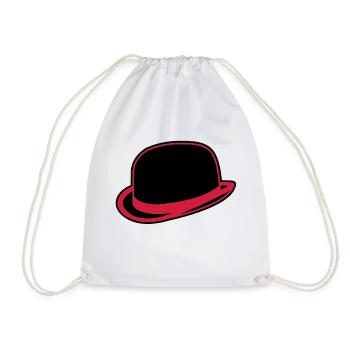 Horrorshow Orange Bowler Hat Melone Hut Clown Alex - Turnbeutel - Weiß - Vorne