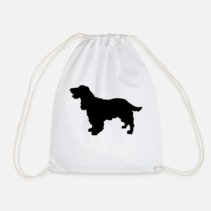 Cocker Spaniel Hund - Turnbeutel - Weiß