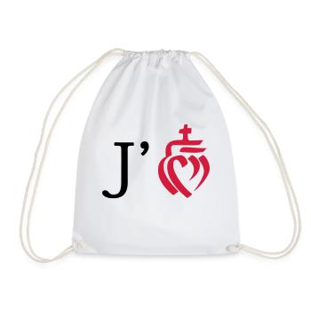 j'aime la vendée - Sac de sport léger - blanc - Devant