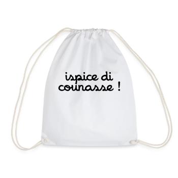 ispice di counasse ! - Sac de sport léger - blanc - Devant
