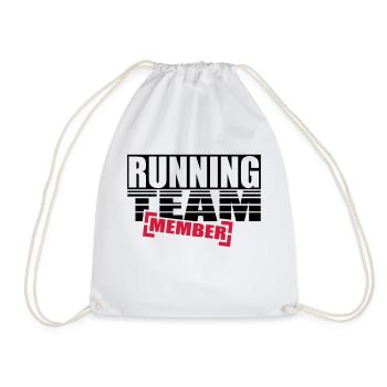 courir membre de l'équipe - Sac de sport léger - blanc - Devant