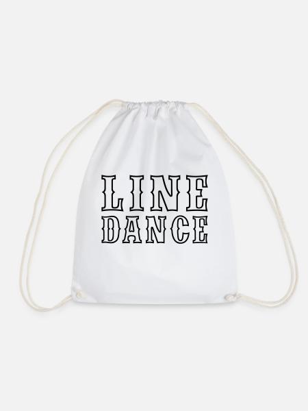 Line Dance Outline - Turnbeutel - Weiß