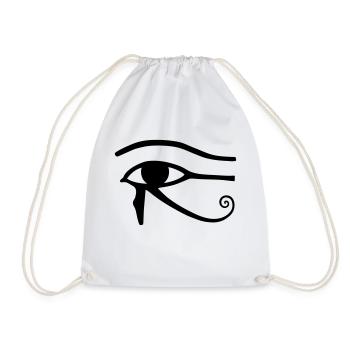 HorusAuge Horus egypt retro vintage symbol - Turnbeutel - Weiß - Vorne