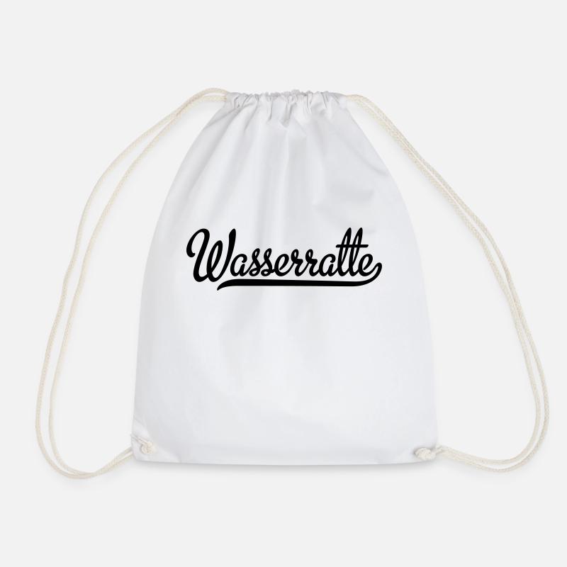 Wasserratte - Turnbeutel - Weiß