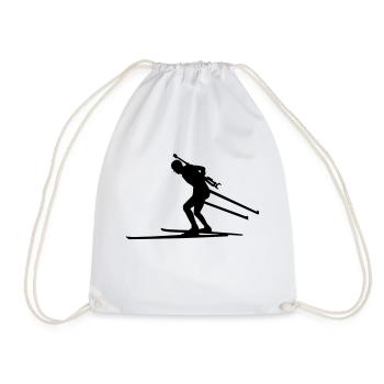 Biathlon - Drawstring Bag - white - Front