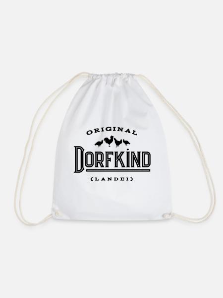 Original Dorfkind Landei - Turnbeutel - Weiß