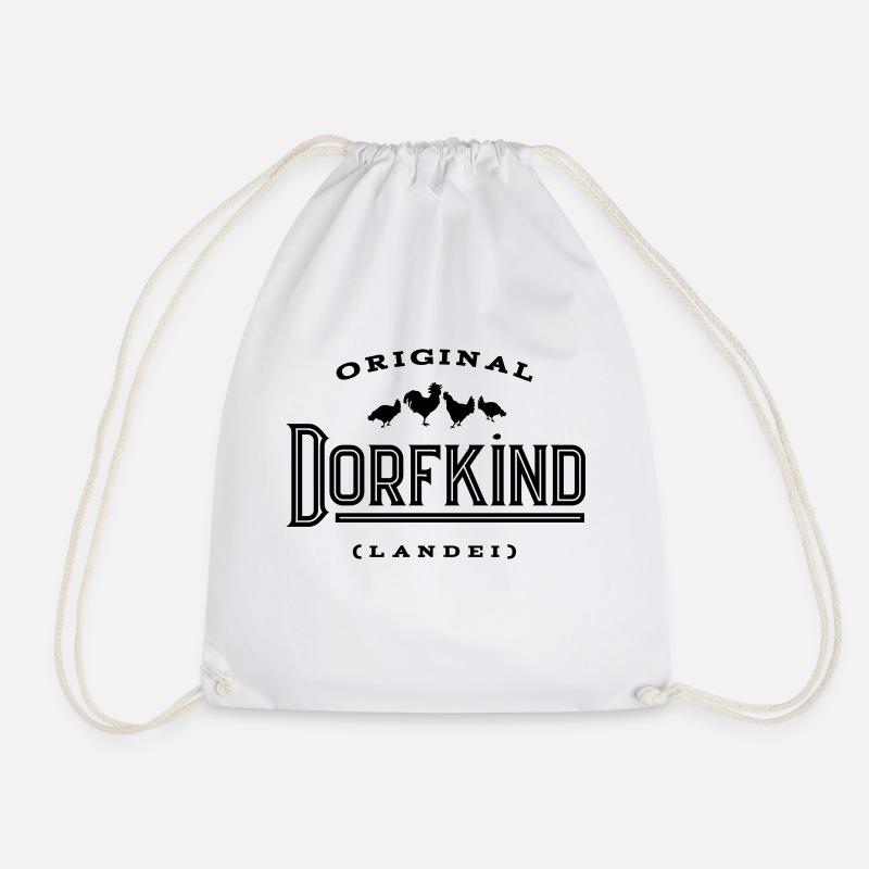 Original Dorfkind Landei - Turnbeutel - Weiß