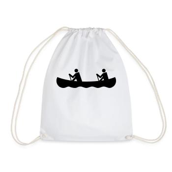 canoeing - Drawstring Bag - white - Front