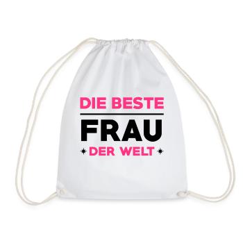Liebe / Braut / Bräutigam / Frau / Ehe / Love - Turnbeutel - Weiß - Vorne