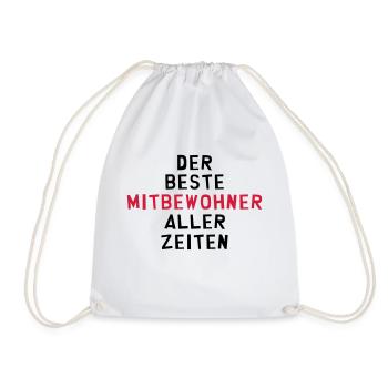 Mitbewohner Mitbewohnerin Freund Freundschaft Nähe - Turnbeutel - Weiß - Vorne