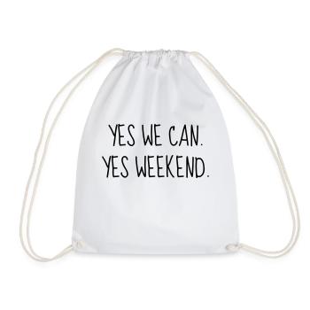 Citation / Philosophie / Pensée / Bonheur / Joie - Sac de sport léger - blanc - Devant