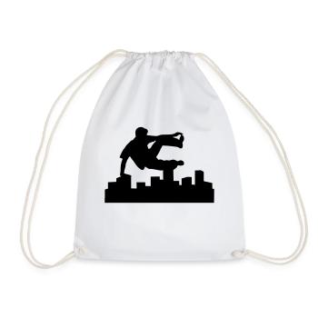 Freerunning, free running, free runner - Drawstring Bag - white - Front