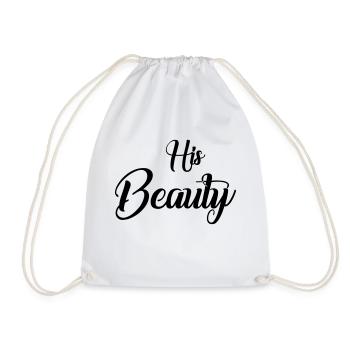 His beauty - Drawstring Bag - white - Front