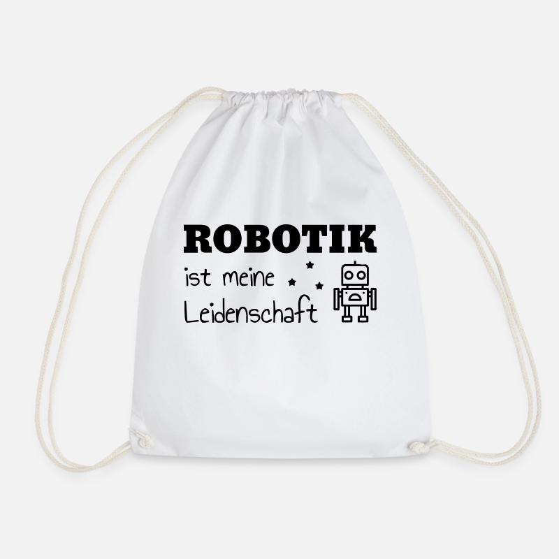 Robotik / Roboter / Robot / Robotics - Turnbeutel - Weiß