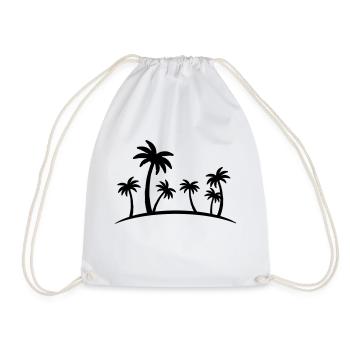 beach palm - Turnbeutel - Weiß - Vorne