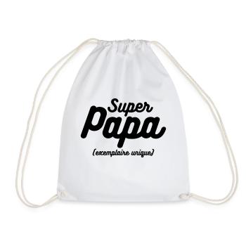 super papa exemplaire unique - Sac de sport léger - blanc - Devant