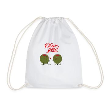 Olive toi - Sac de sport léger - blanc - Devant