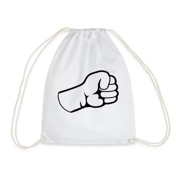 Design Poings ensoutenés - Sac de sport léger - blanc - Devant