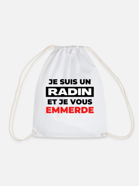 Je suis un radin et je vous emmerde - Sac de sport léger - blanc