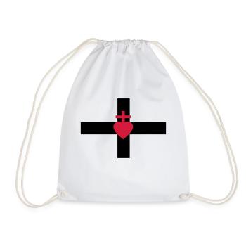 Drapeau chouan sans fond blanc - Sac de sport léger - blanc - Devant