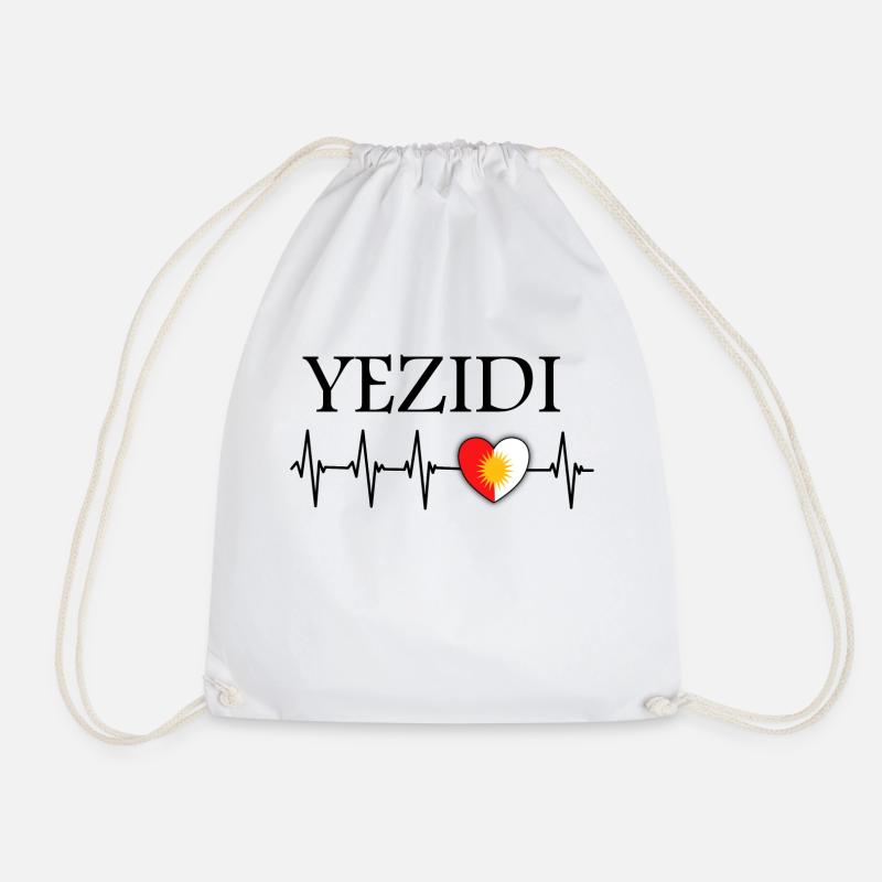 Yezidi Ezidi Yazidisch - Lalish - Turnbeutel - Weiß