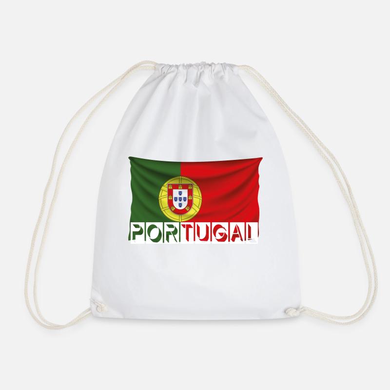 Portugal - Drawstring Bag - white
