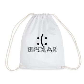 Bipolar Mental Health - Drawstring Bag - white - Front