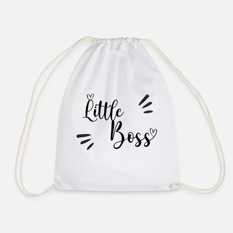 Little Boss - Drawstring Bag - white