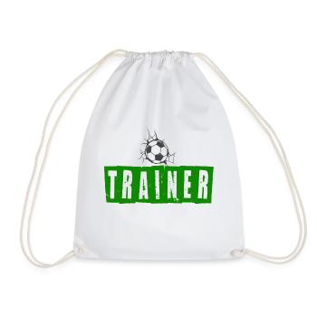 Fußballtrainer - Turnbeutel - Weiß - Vorne