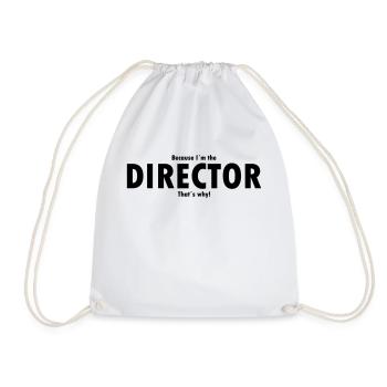Je suis le directeur de la maison. - Sac de sport léger - blanc - Devant