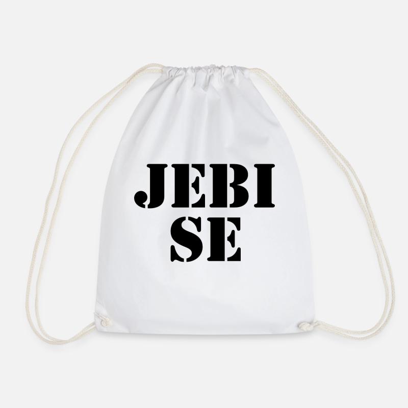 Croatian saying Croatian language - Drawstring Bag - white