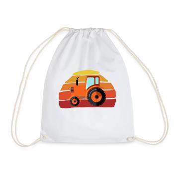 Tracteur - Sac de sport léger - blanc - Devant
