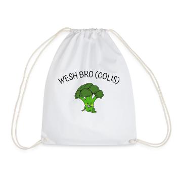 wesh bro (colis) - Sac de sport léger - blanc - Devant