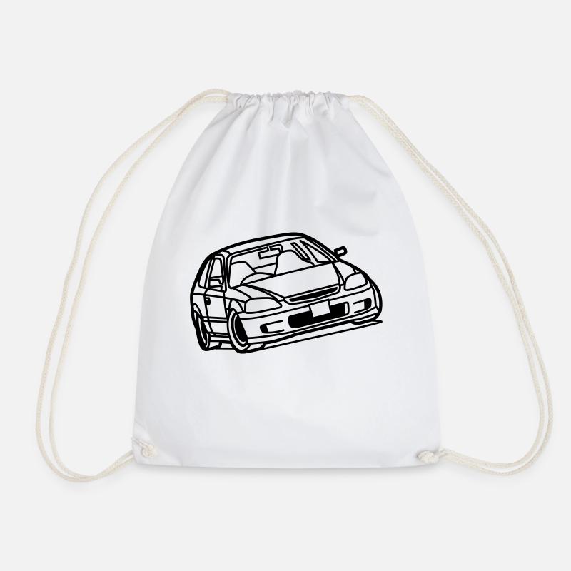 Civic EK - Drawstring Bag - white