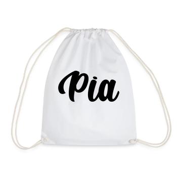 Pia - Turnbeutel - Weiß - Vorne
