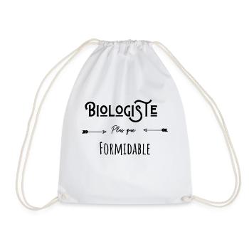 Biologiste plus que formidable humour citation - Sac de sport léger - blanc - Devant