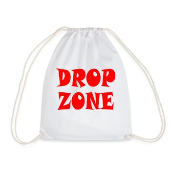 DROP ZONE - Parachutists! - Drawstring Bag - white - Front