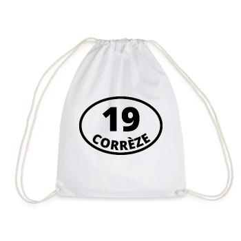 19 corrèze - Sac de sport léger - blanc - Devant