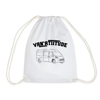 Van attitude cadeau humour van camping car - Sac de sport léger - blanc - Devant