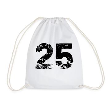 25 - Drawstring Bag - white - Front