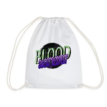 bday love outdoors movies basketball present idea - Drawstring Bag - white - Front