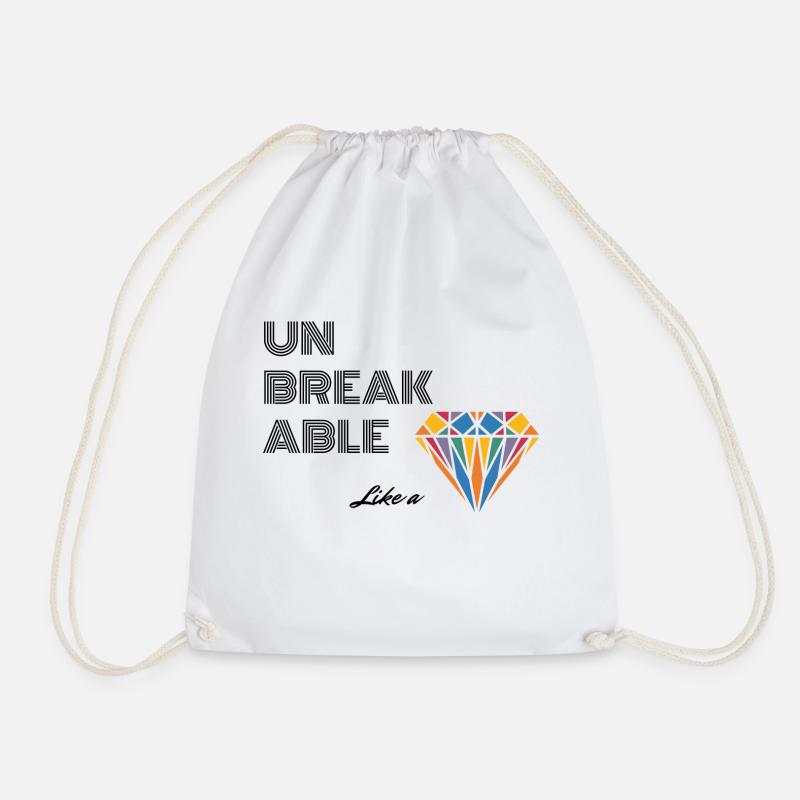 UNBREAKABLE DIAMOND - Turnbeutel - Weiß