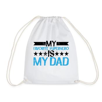Mon super-héros préféré est mon père 9 - Sac de sport léger - blanc - Devant
