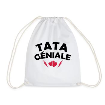 Tata géniale / t-shirt humour tata - Sac de sport léger - blanc - Devant