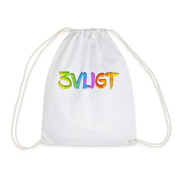 sms chat language fortifications english three 3 three - Drawstring Bag - white - Front