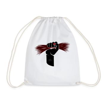 Iran Hair Fist - Drawstring Bag - white - Front