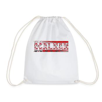 exyu balkan rock bosna croatia serbia - Drawstring Bag - white - Front